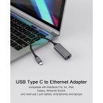 SPIN CART Type C to Ethernet Adapter, USB C RJ45 Gigabit LAN Network Adapter Supports 10/100/1000 Mbps - Image 2