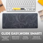SPIN CART Large Gaming Mouse pad, Long XXL Extended Desk Table Mat Mousepad for Laptop PC Computer (Black Dazzle) - Image 3