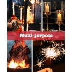 SPIN CART USB Rechargeable Arc Lighter, Flameless Electric Candle Lighter, Red Aluminum, 25cm Long Flexible Neck, LED Battery Indicator, Windproof for BBQ, Stove, Camping - Image 2