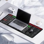 SPIN CART Large Keyboard Shorcut Mouse Pad, XXL Gaming Desk Mouse Mat with Shortcut Key Patterns for Laptop PC Office (80 x 30 cm) - Image 2