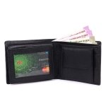 SPIN CART Wallet for Men Genuine Leather RFID Blocking Bifold Stylish Card Holder (Black) - Image 6