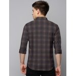 SPIN CART 100% Cotton Shirt for Men, Regular Fit Full Sleeve Casual Formal Shirt (Large, Brown) - Image 3