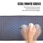 SPIN CART Gaming Mouse pad, Long XXL Extended Desk Table Mat Mousepad for Laptop PC Computer (Black Blue) - Image 3