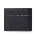 SPIN CART Leather Wallet for Men, Bifold RFID Blocking Geniun Leather Purse- Black (Black Brown) - Image 3