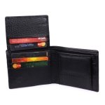 SPIN CART Wallet for Men Genuine Leather RFID Blocking Bifold Stylish Card Holder (Black) - Image 5