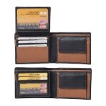 SPIN CART Leather Wallet for Men, Bifold RFID Blocking Geniun Leather Purse- Black (Black Brown) - Image 7