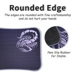 SPIN CART Mouse Pads, Waterproof Gaming Mouse pad for Laptop, Gamers and PC with Stitched Edges Non-Slip Rubber Base Size : 30 x 25 cm (Grey) - Image 6