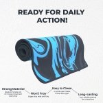 SPIN CART Large Gaming Mouse pad, Long XXL Extended Desk Table Mat Mousepad for Laptop PC Computer (Abstract Blue) - Image 6