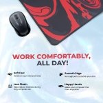SPIN CART Large Gaming Mouse pad, Long XXL Extended Desk Table Mat Mousepad for Laptop PC Computer (Abstract Red) - Image 3