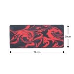 SPIN CART Large Gaming Mouse pad, Long XXL Extended Desk Table Mat Mousepad for Laptop PC Computer (Abstract Red) - Image 4