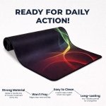 SPIN CART Long Gaming Mouse Pad, Large Big Desk Table Mat with Non- Slip Rubber Base Mousepad for Keyboard Laptop PC (Pink Razor) - Image 6