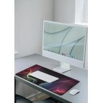 SPIN CART Long Gaming Mouse Pad, Large Big Desk Table Mat with Non- Slip Rubber Base Mousepad for Keyboard Laptop PC (Pink Razor) - Image 7