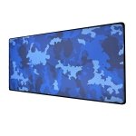 SPIN CART Long Gaming Mouse Pad, Large Big Desk Table Mat with Non- Slip Rubber Base Mousepad for Keyboard Laptop PC (Blue) - Image 1