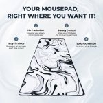 SPIN CART Large Gaming Mouse pad, Long XXL Extended Desk Table Mat Mousepad for Laptop PC Computer(White Marble) - Image 5