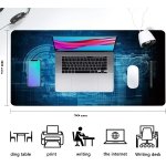 SPIN CART Large Gaming Mouse pad, Long XXL Extended Desk Table Mat Mousepad for Laptop PC Computer (Blue) - Image 2