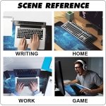 SPIN CART Large Gaming Mouse pad, Long XXL Extended Desk Table Mat Mousepad for Laptop PC Computer (Blue) - Image 5